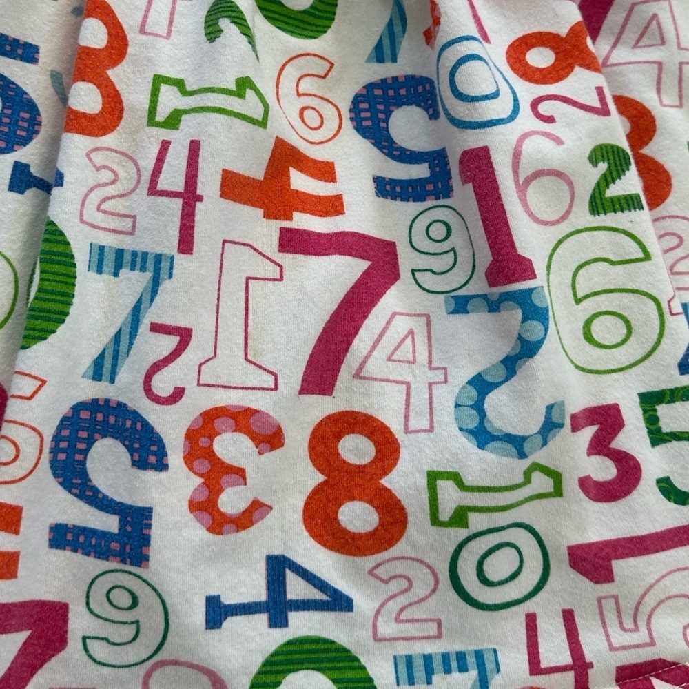 Boutique Toddler Girl Back to School Dress Toddler Girl Size 4T Colorful Numbers - Picture 7 of 8